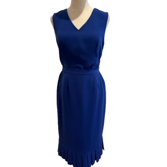 90s 3 PC NIGHT STUDIO NY BLUE W RHINESTONE BORDERED BLAZER, TOP & MIDI SKIRT 6 - Picture 14 of 17